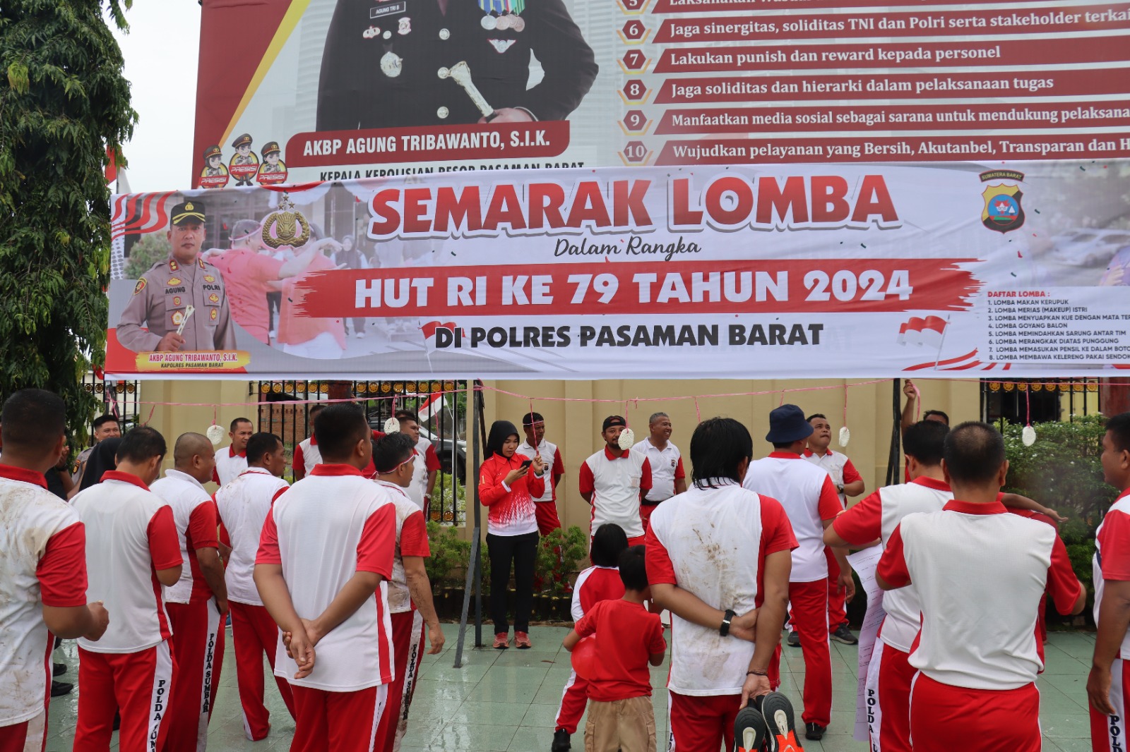 Polres Pasaman Barat Gelar Semarak Lomba Dalam Rangka HUT Kemerdekaan RI Ke-79 Tahun 2024