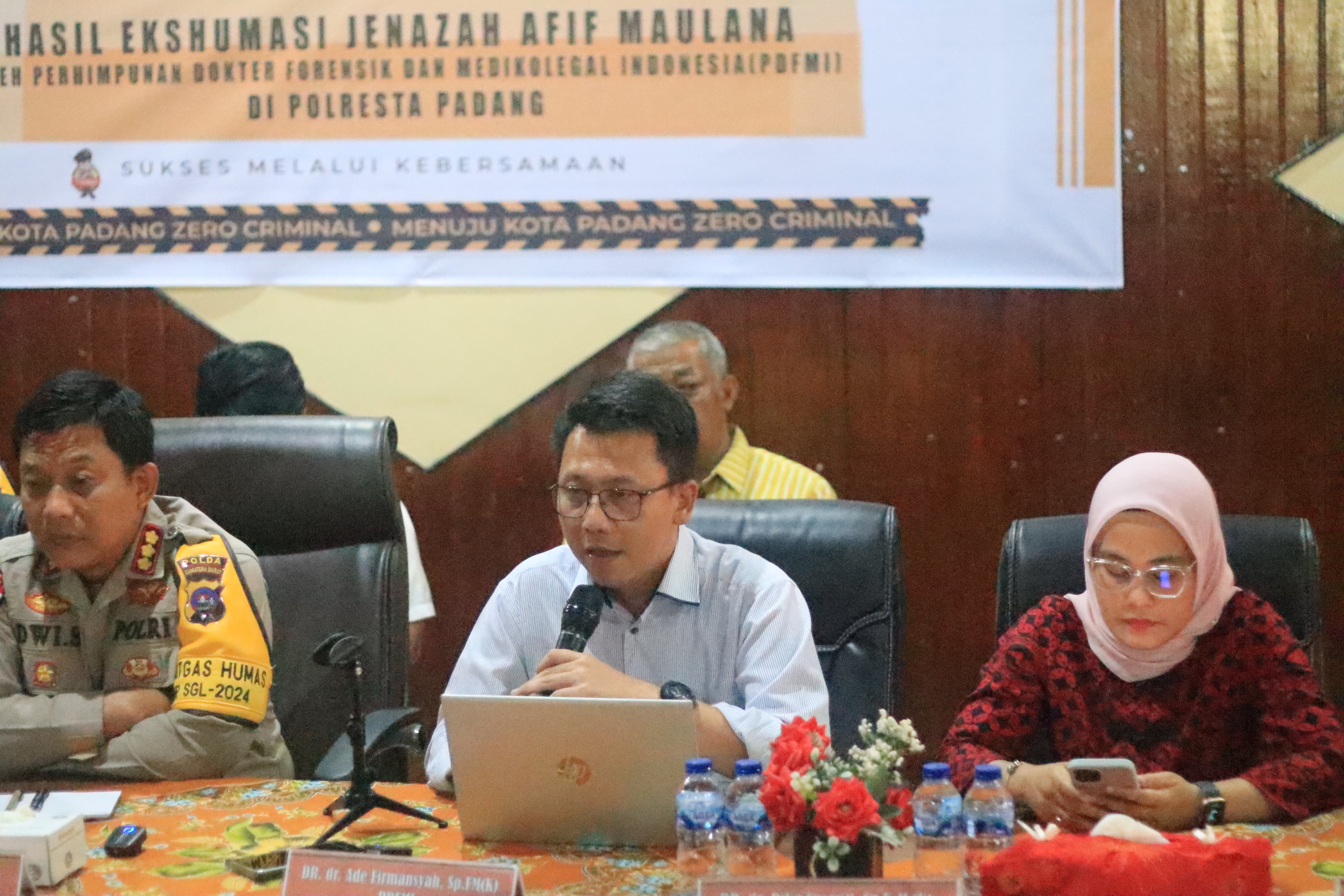 Tim PDFMI Sampaikan Hasil Ekshumasi Jenazah Almarhumah Afif Maulana