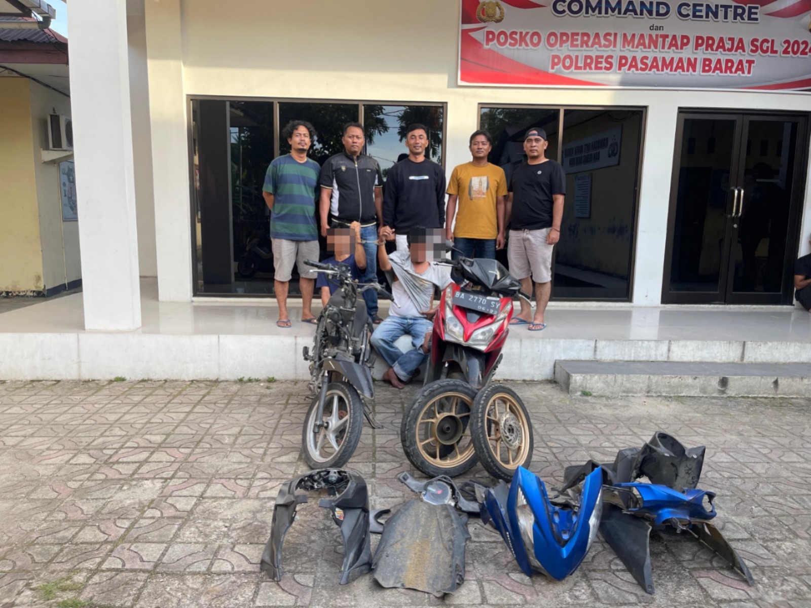 Dua Pelaku Curanmor Dibekuk Tim Opsnal Satuan Reskrim Polres Pasaman Barat   
