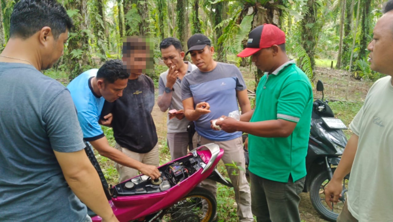 Polsek Kinali Ringkus Seorang Lelaki Yang Diduga Sebagai Pengedar Narkotika