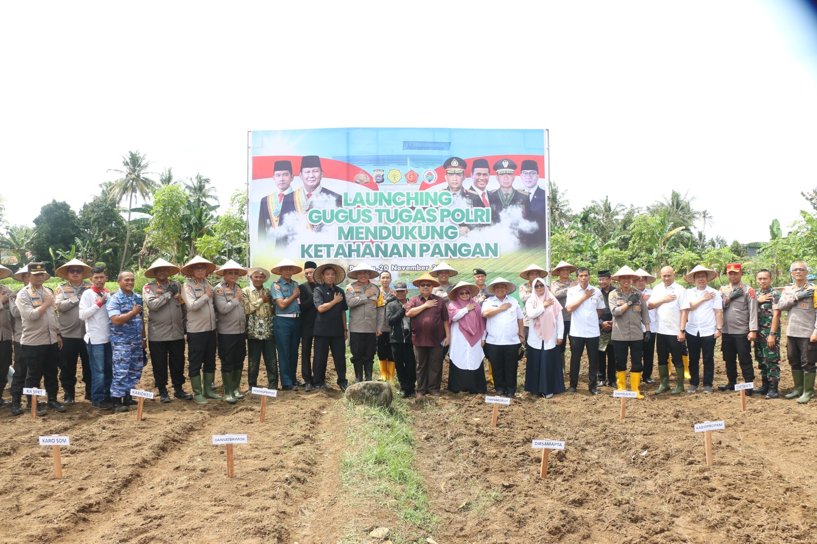 Kapolda Sumbar hadiri Launching Gugus Tugas Polri Dalam Mendukung Ketahanan Pangan