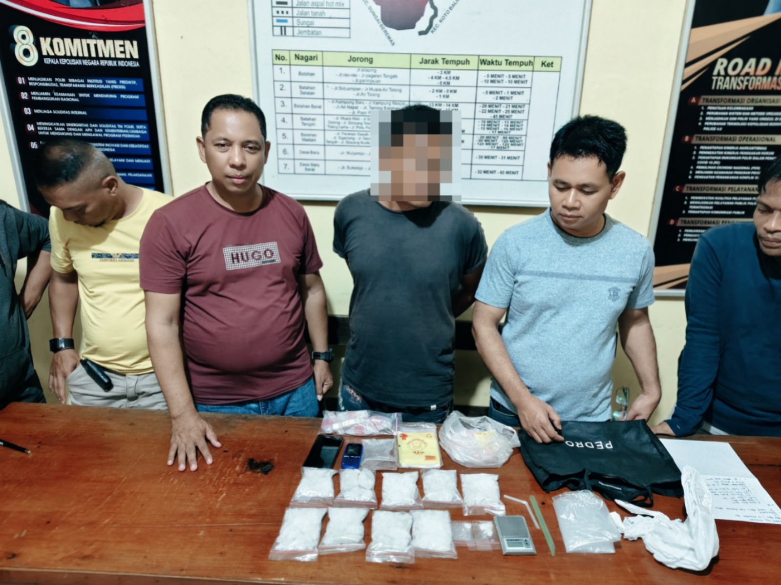 Polres Pasaman Barat Amankan 854,33 Gram Narkotika Jenis Sabu Dari Dua Orang Pengedar