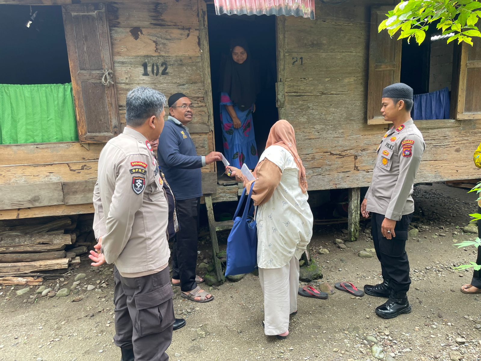 Polsek Gunung Tuleh Gelar Jumat Curhat dan Barokah di Nagari Ranah Sungai Magelang Pasaman Barat