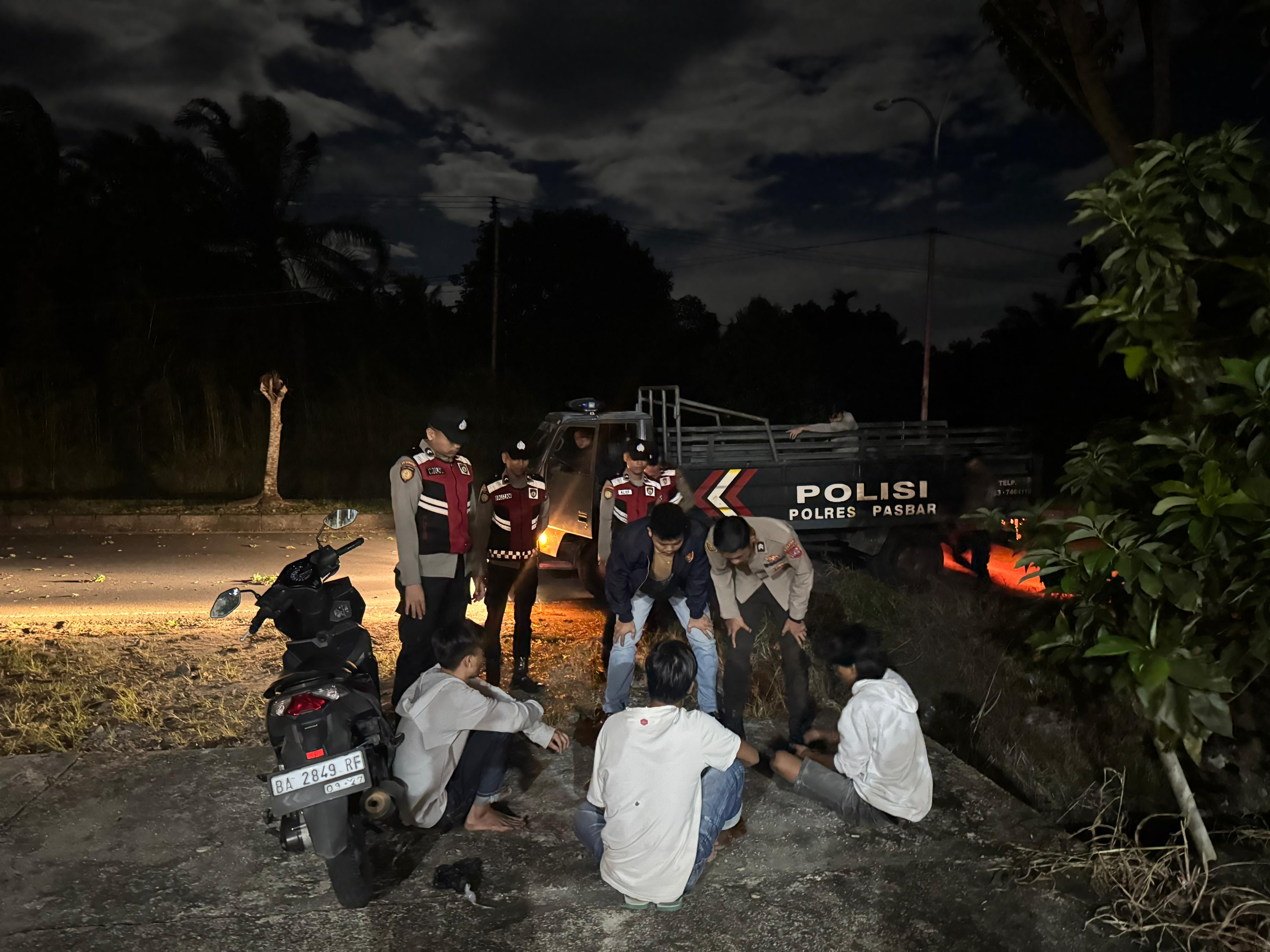Puluhan Ranmor Diamankan Satlantas Polres Pasaman Barat Dalam Antisipasi Balap Liar