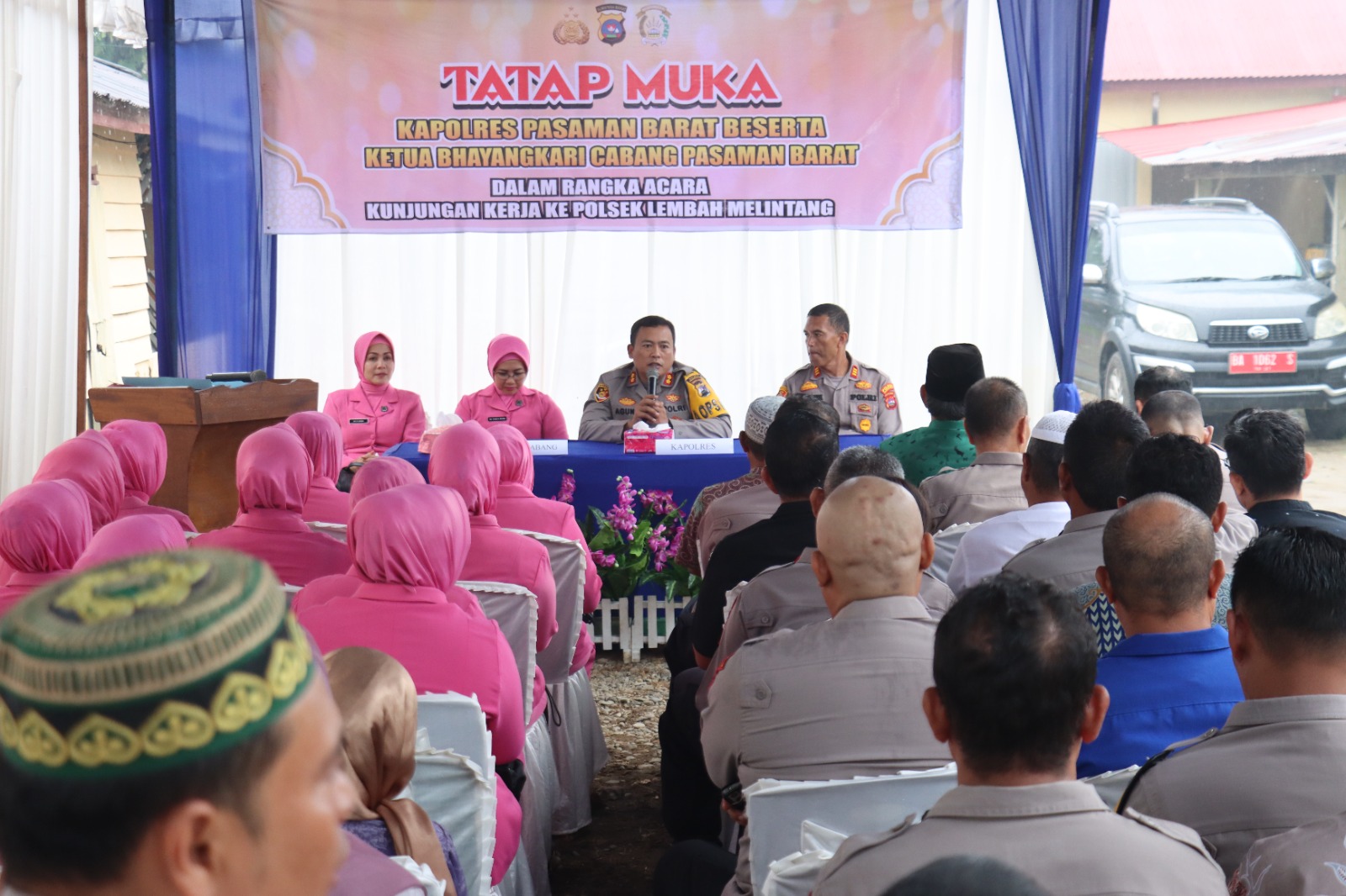 Kapolres Pasaman Barat Melaksanakan Tatap Muka Bersama Unsur Forkopimca Lembah Melintang Kabupaten Pasaman Barat