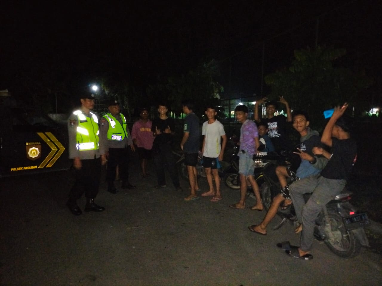 Cegah Aksi Premanisme dan Tawuran di Nagari Ophir, Personel Polsek Pasaman Gelar Kegiatan KRYD