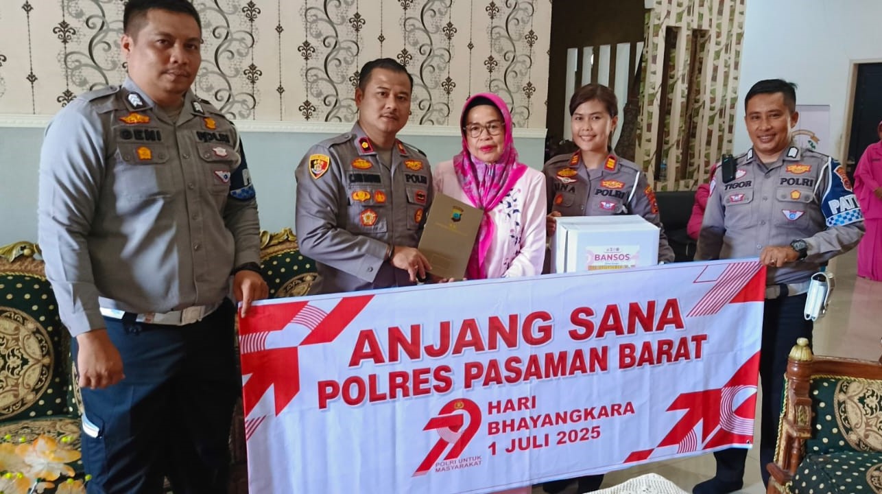 Peringati Hari Bhayangkara Ke-79 Tahun 2025, Polres Pasaman Barat Barat Gelar Anjangsana ke Rumah Purnawirawan Dan Warakawuri Polri